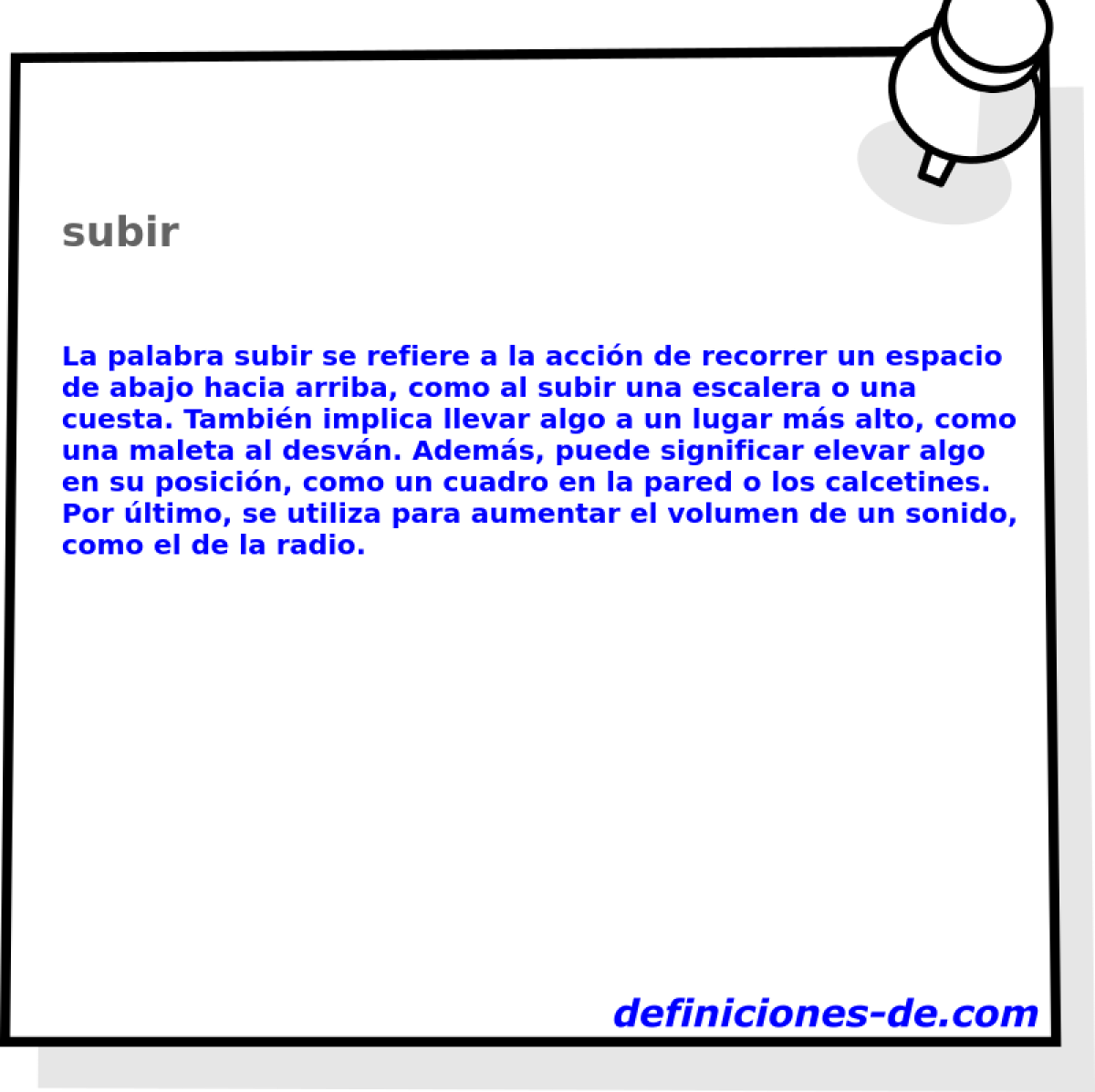 subir 