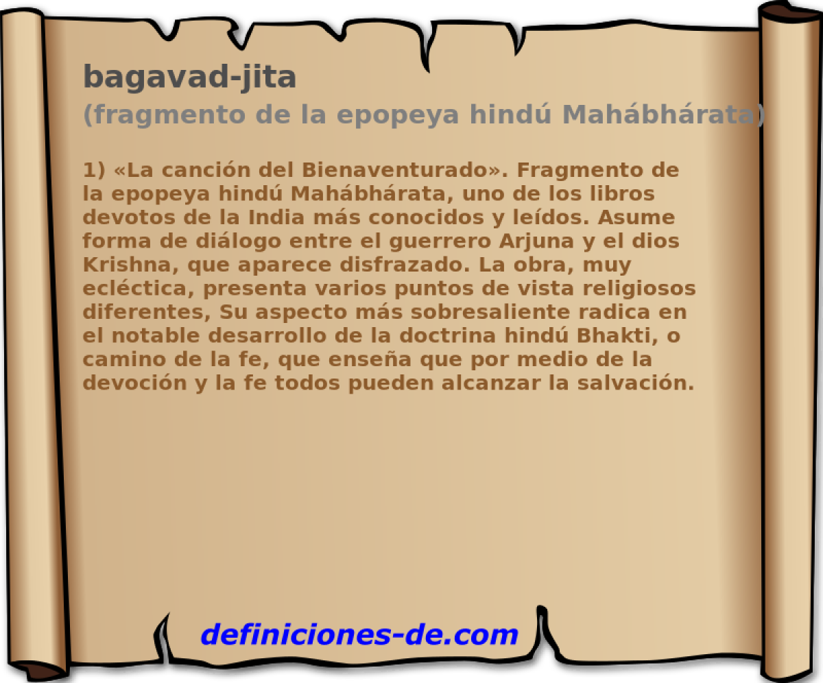 bagavad-jita (fragmento de la epopeya hind Mahbhrata)