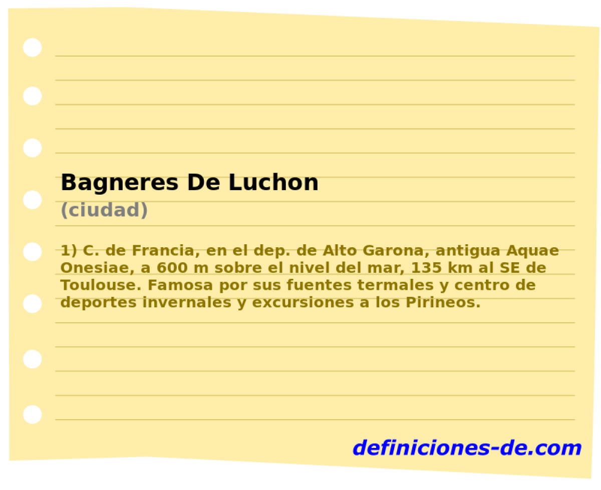Bagneres De Luchon (ciudad)