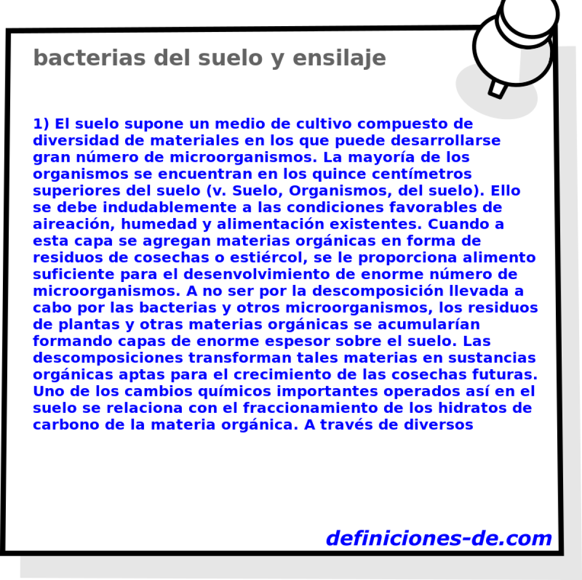 bacterias del suelo y ensilaje 
