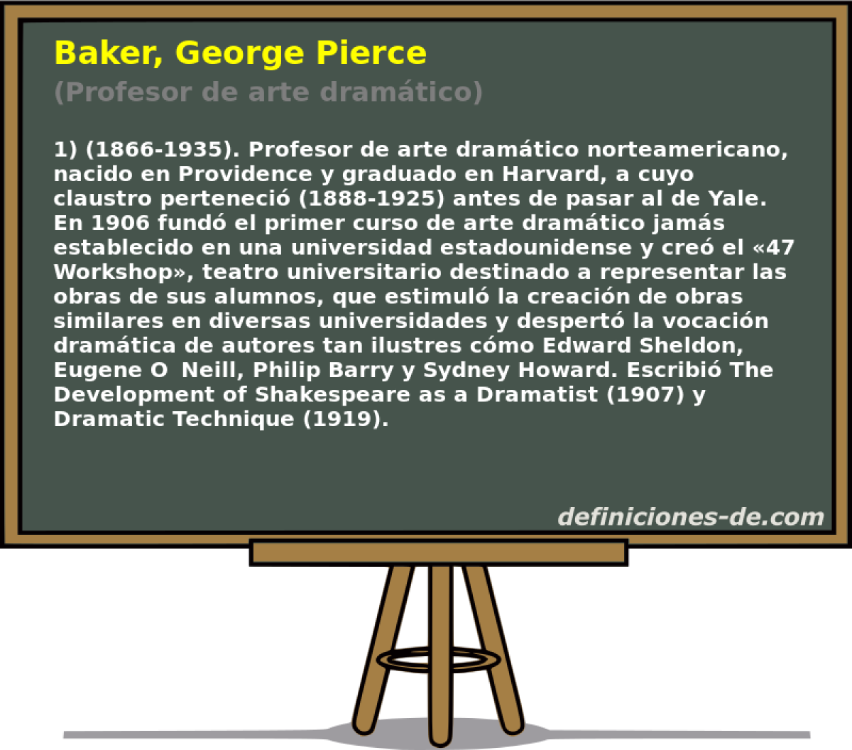 Baker, George Pierce (Profesor de arte dramtico)