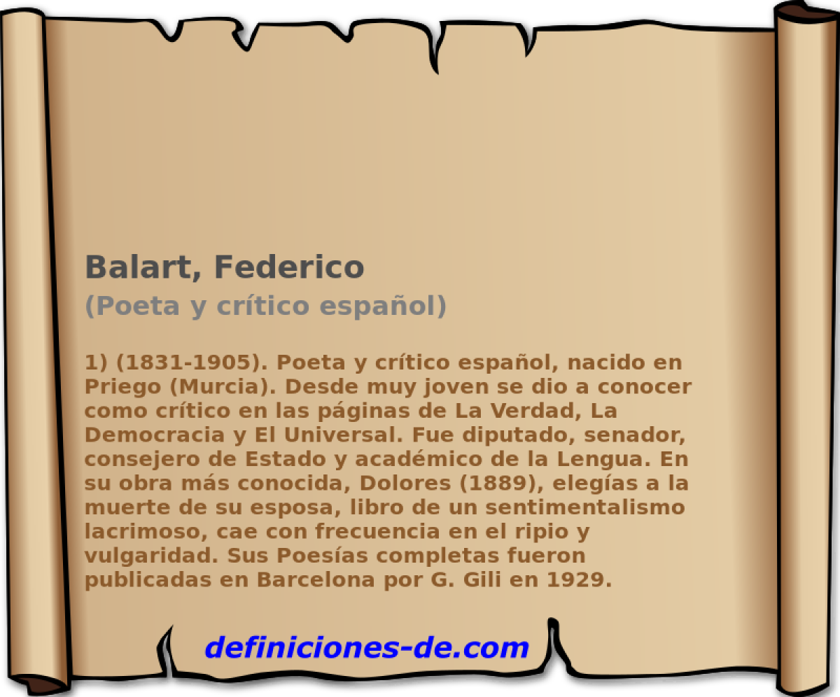 Balart, Federico (Poeta y crtico espaol)