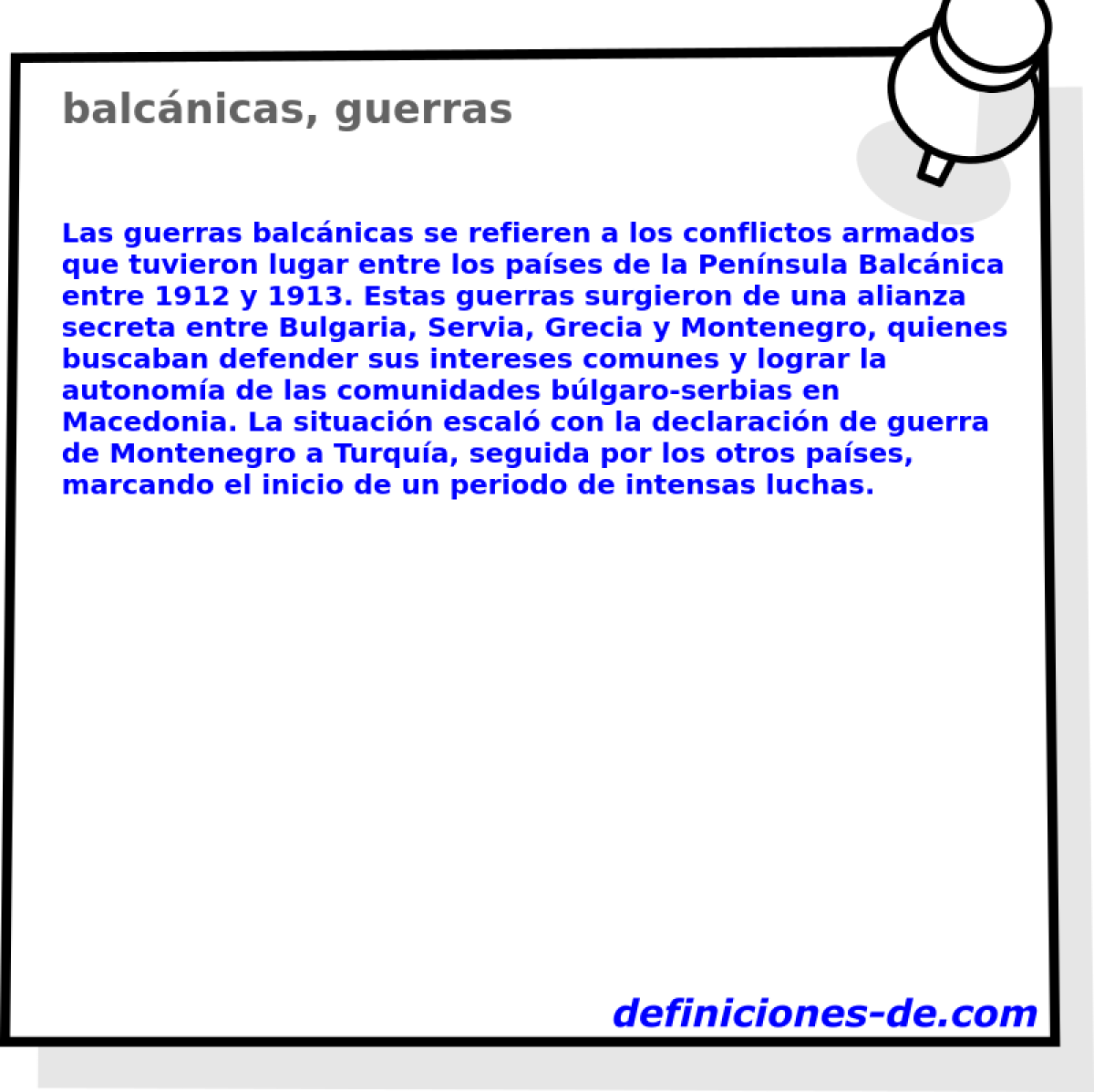 balcánicas, guerras 