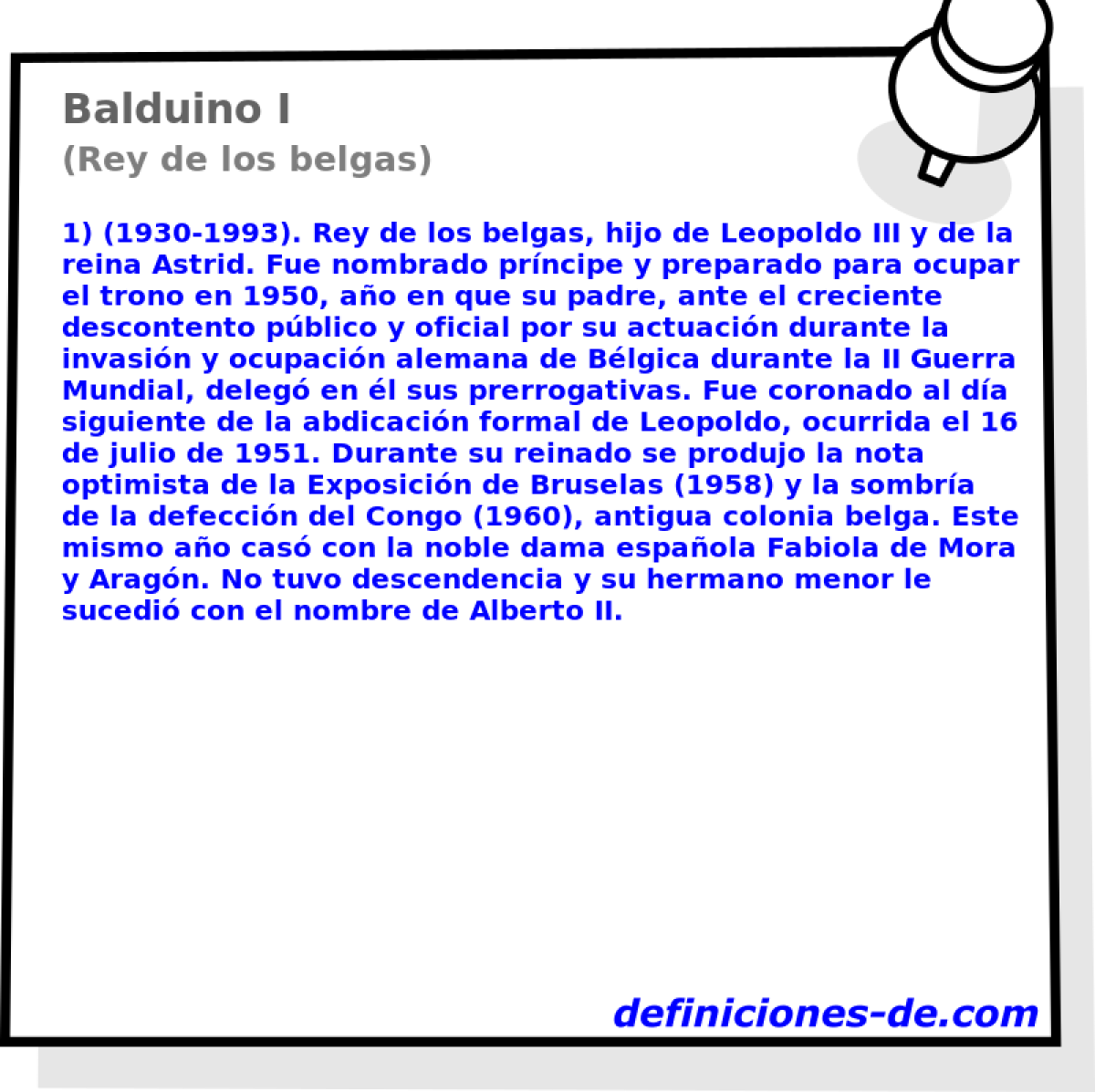 Balduino I (Rey de los belgas)
