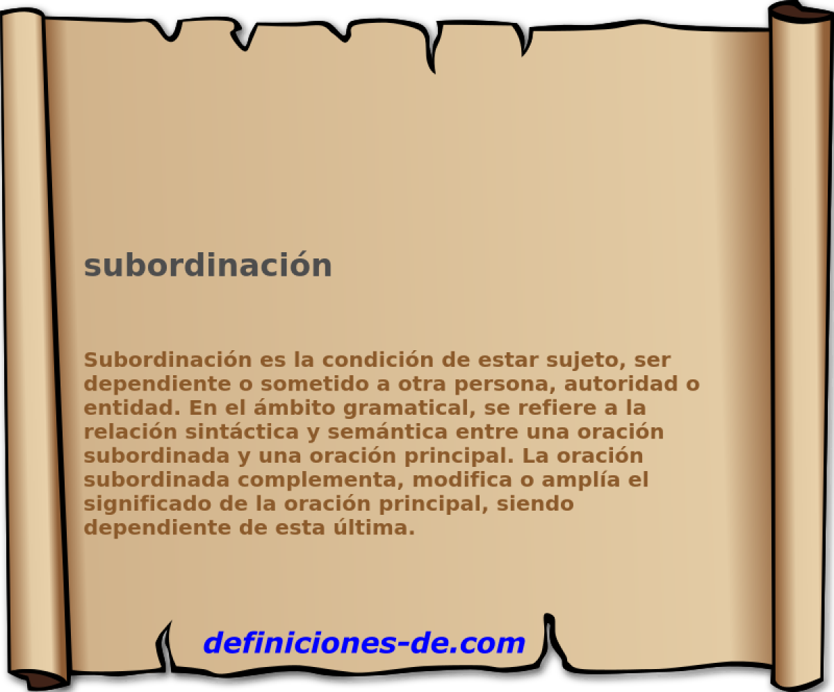 subordinacin 