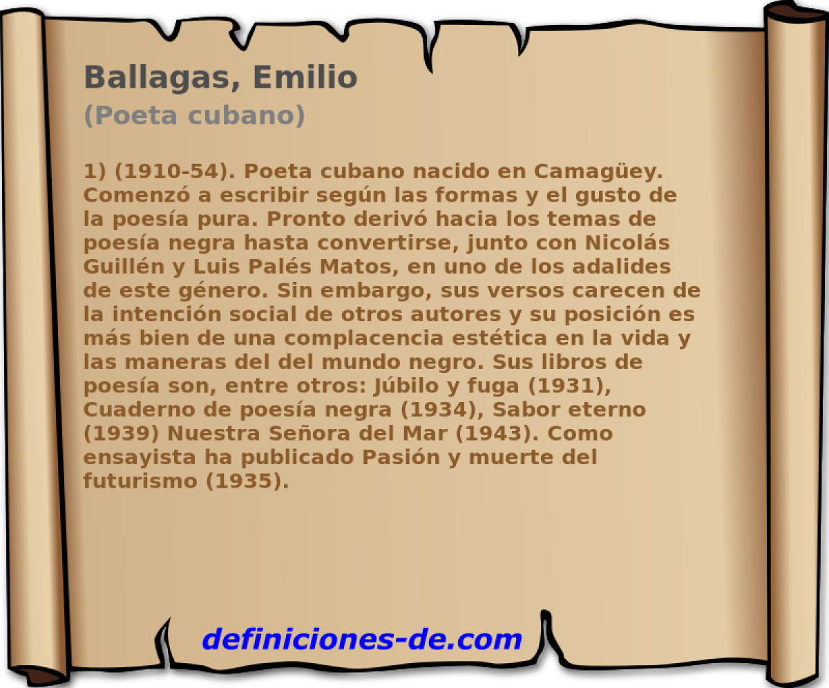 Ballagas, Emilio (Poeta cubano)