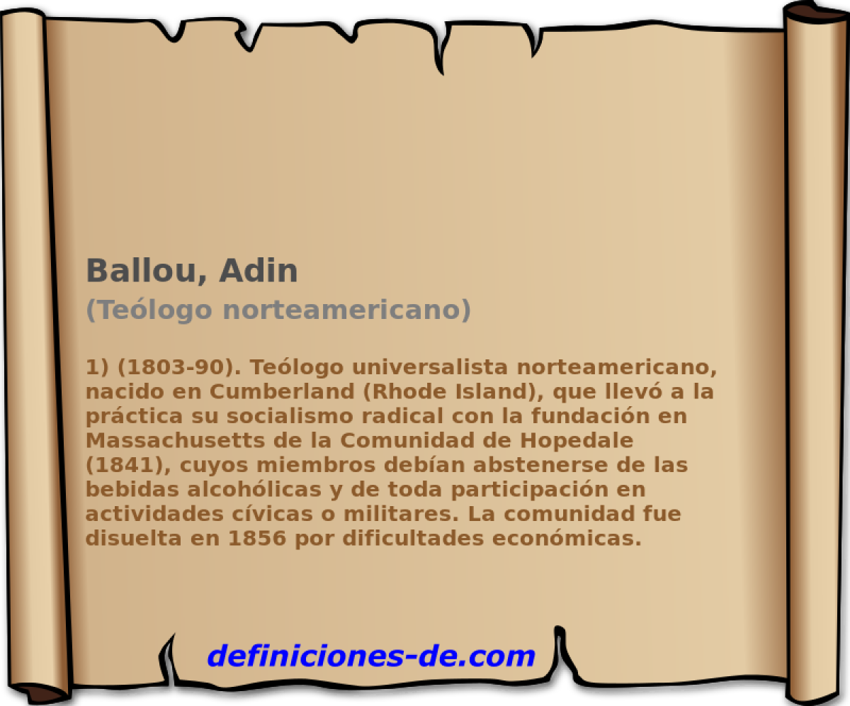 Ballou, Adin (Telogo norteamericano)