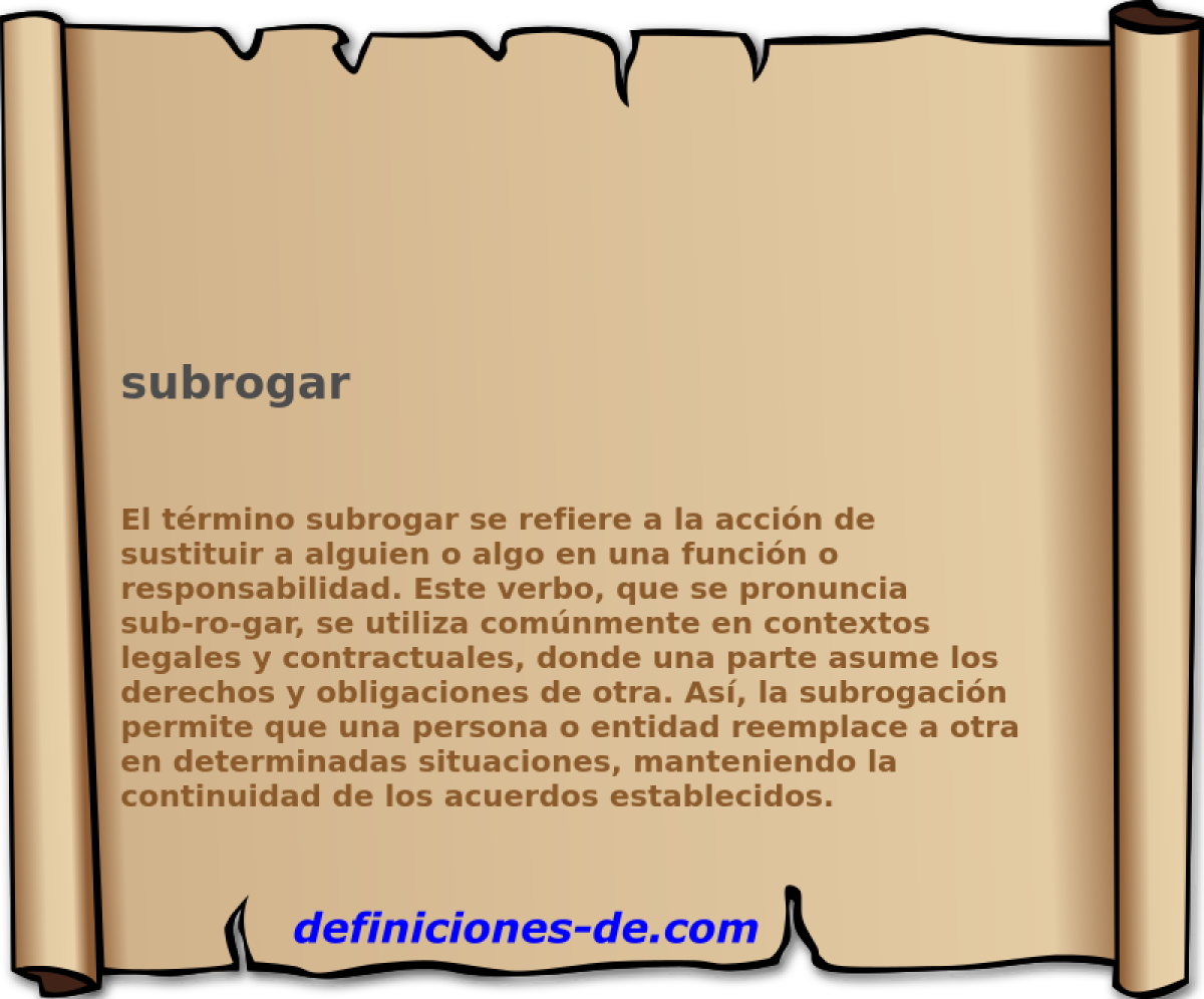 subrogar 