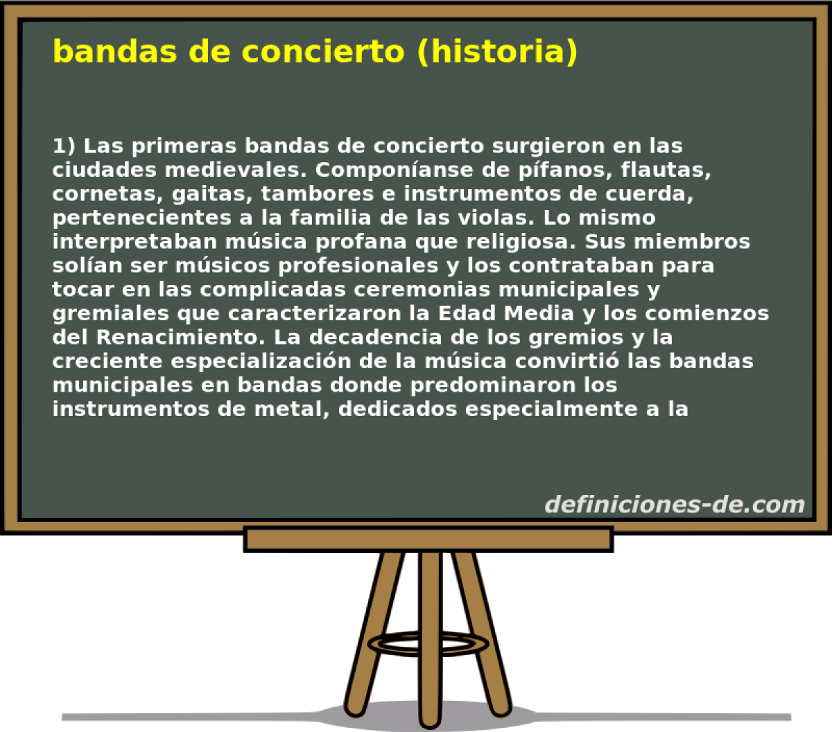 bandas de concierto (historia) 