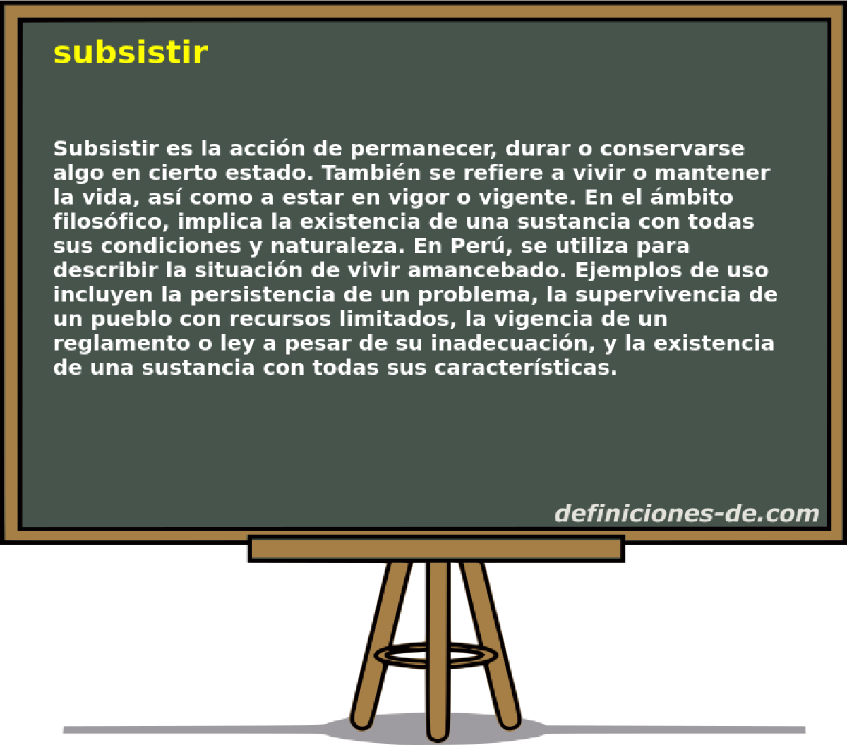 subsistir 