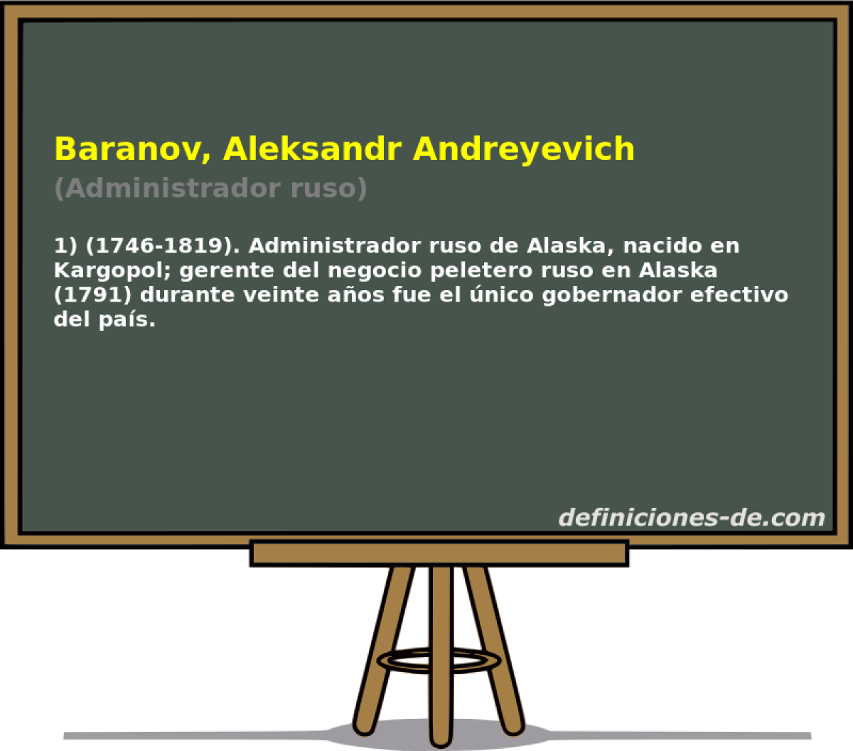 Baranov, Aleksandr Andreyevich (Administrador ruso)