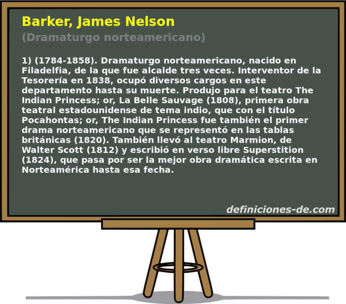 Barker, James Nelson (Dramaturgo norteamericano)