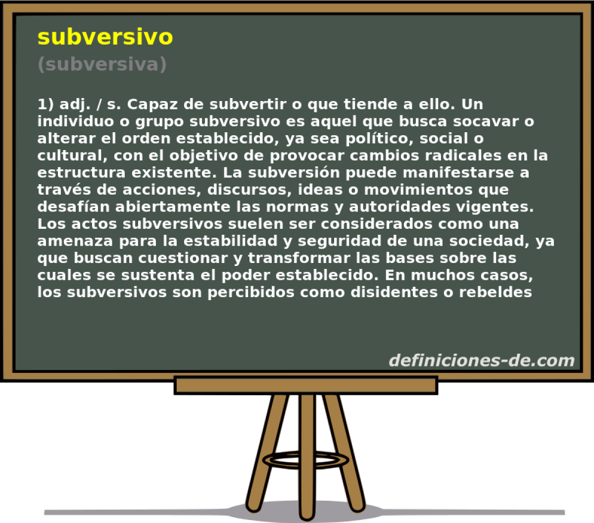 subversivo (subversiva)