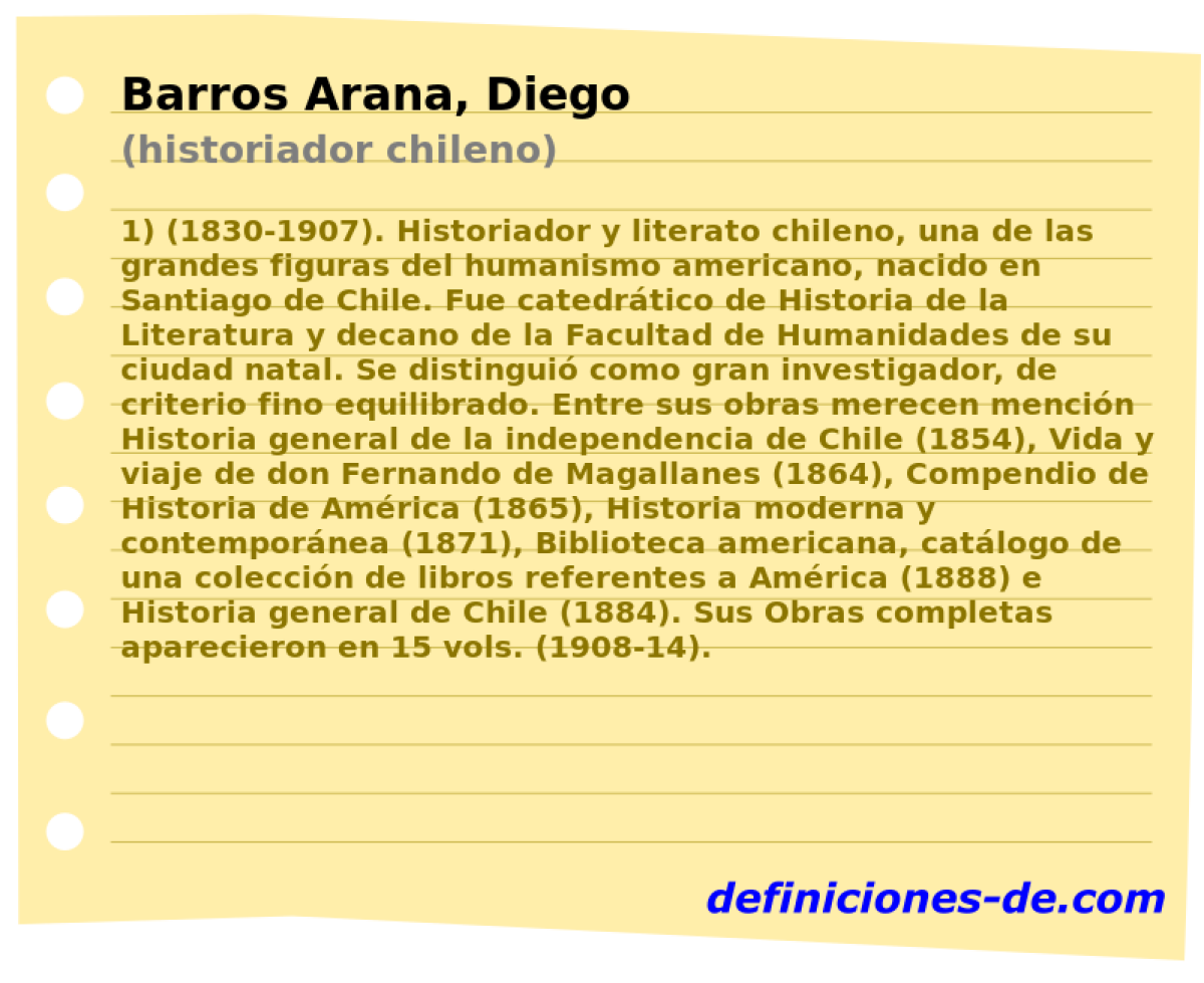 Barros Arana, Diego (historiador chileno)