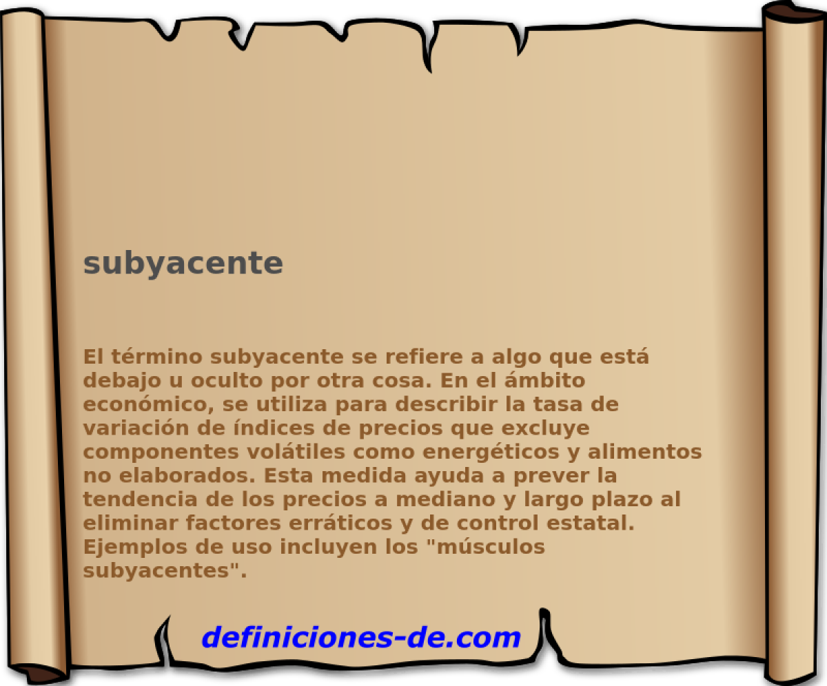 subyacente 