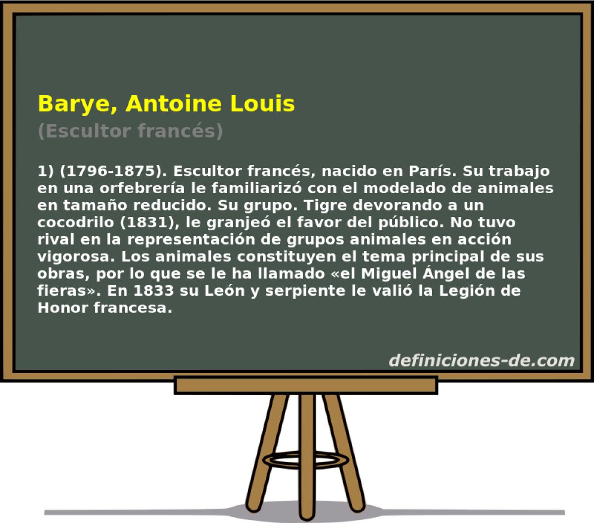 Barye, Antoine Louis (Escultor francs)