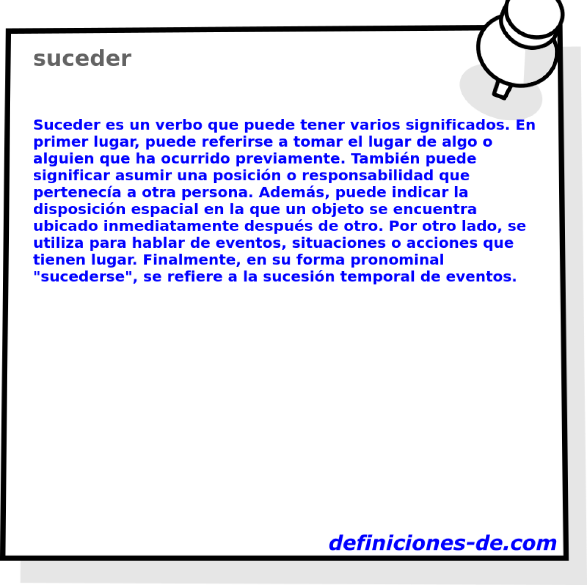 suceder 