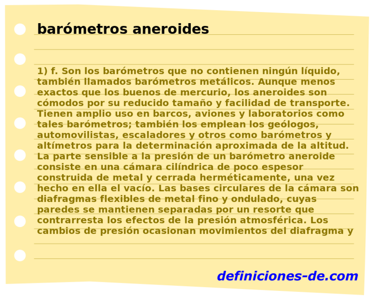 barmetros aneroides 
