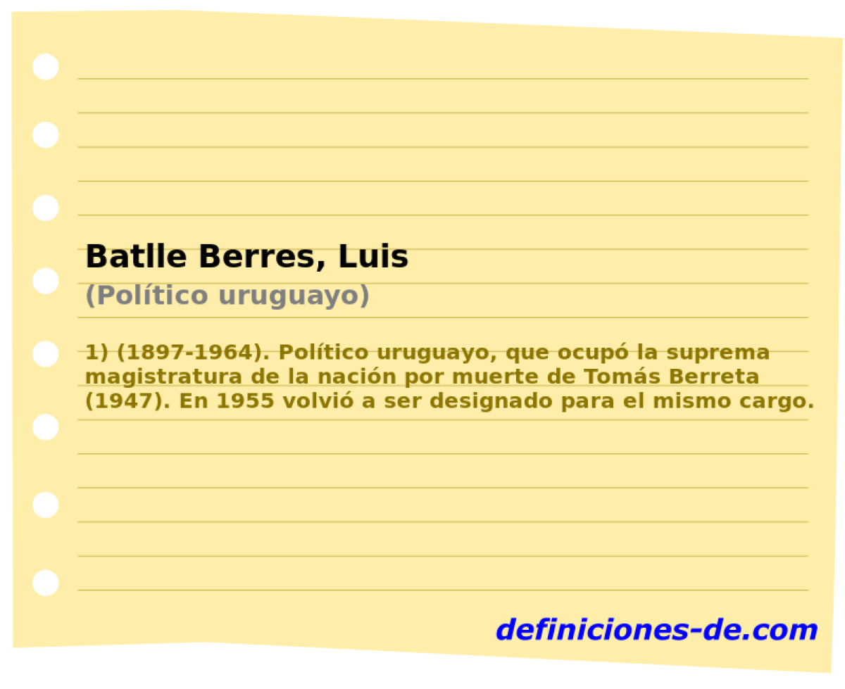 Batlle Berres, Luis (Poltico uruguayo)