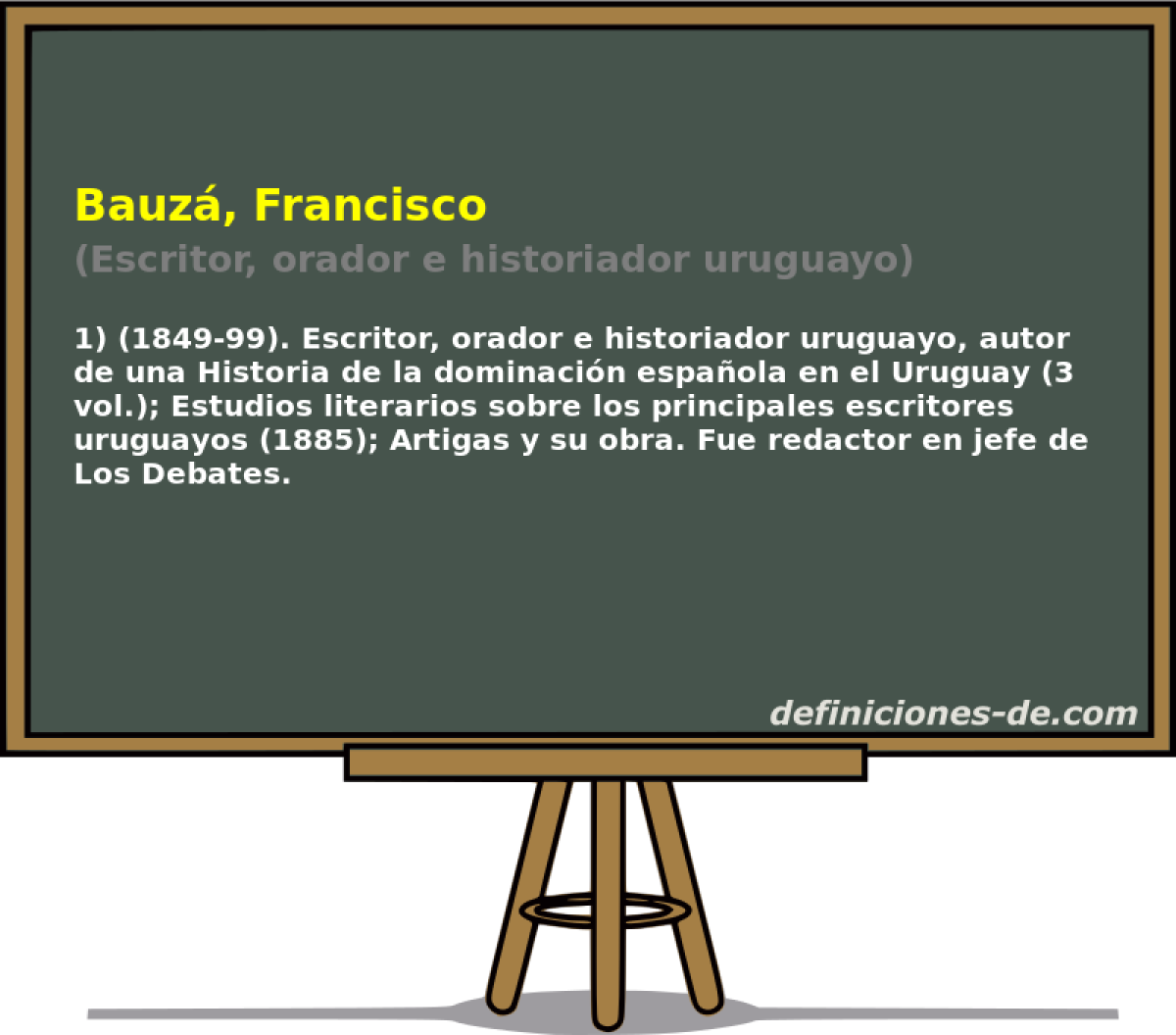 Bauz, Francisco (Escritor, orador e historiador uruguayo)
