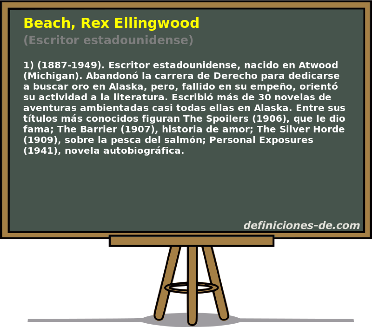 Beach, Rex Ellingwood (Escritor estadounidense)