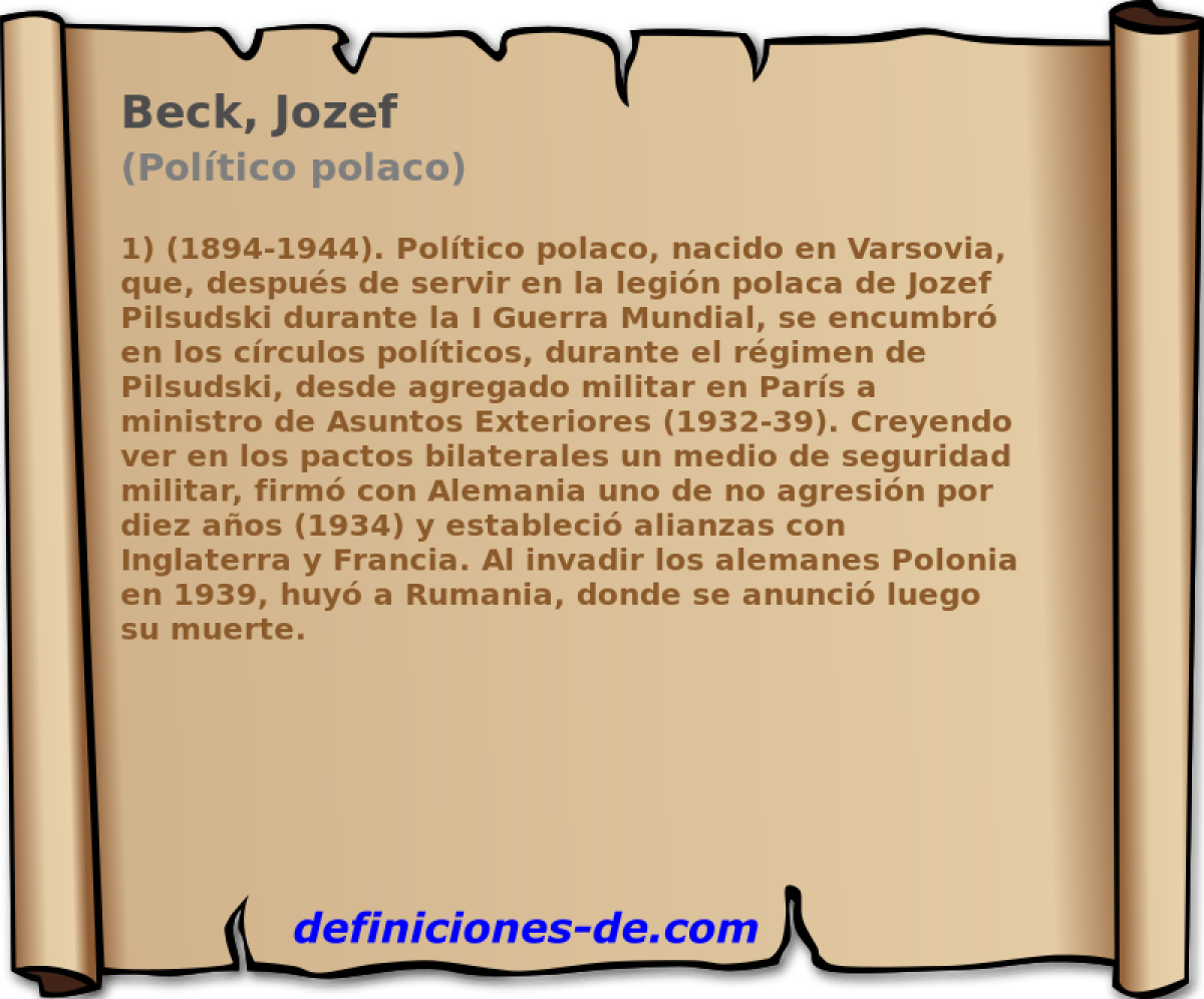 Beck, Jozef (Poltico polaco)
