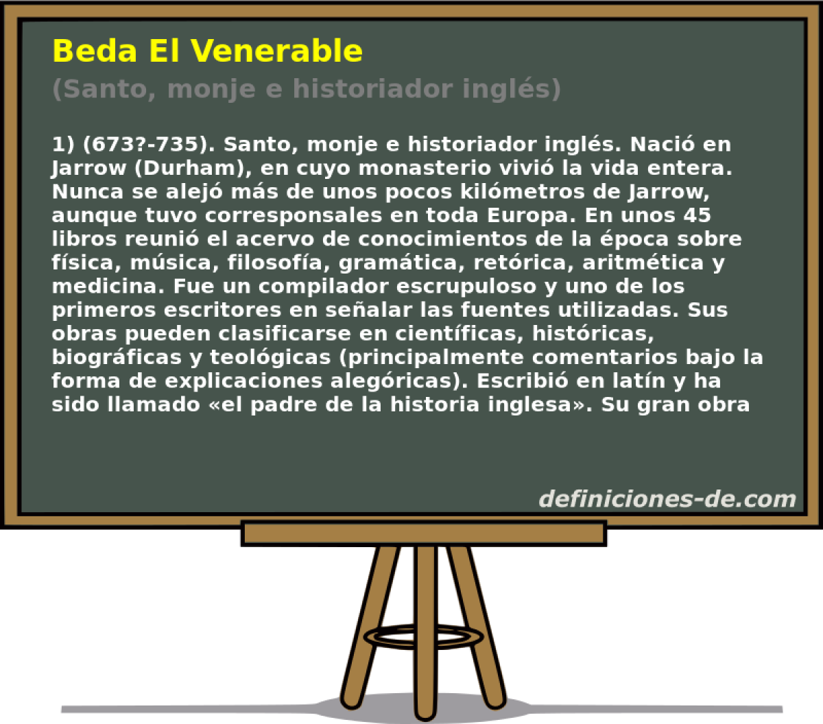 Beda El Venerable (Santo, monje e historiador ingls)
