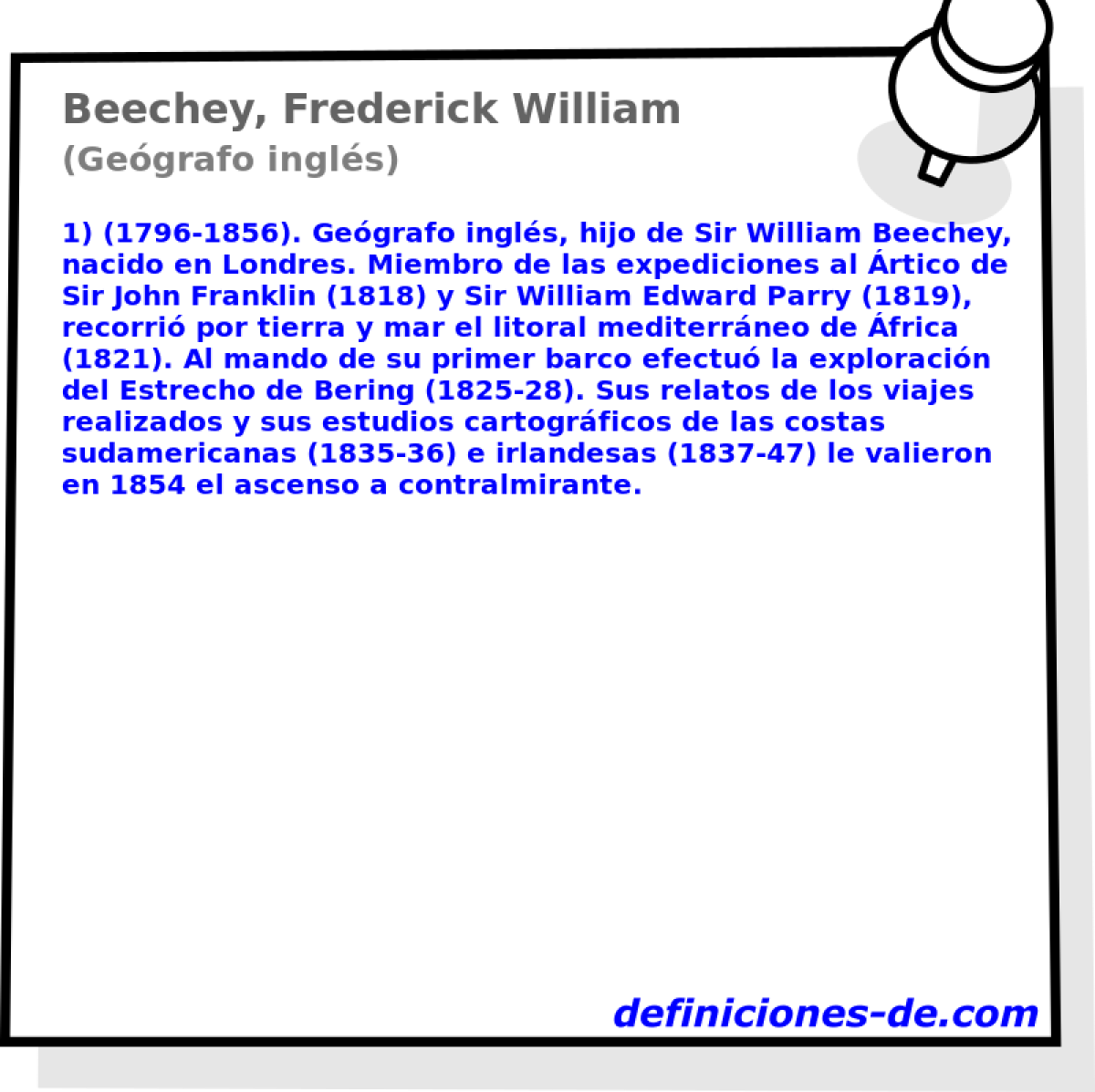 Beechey, Frederick William (Gegrafo ingls)