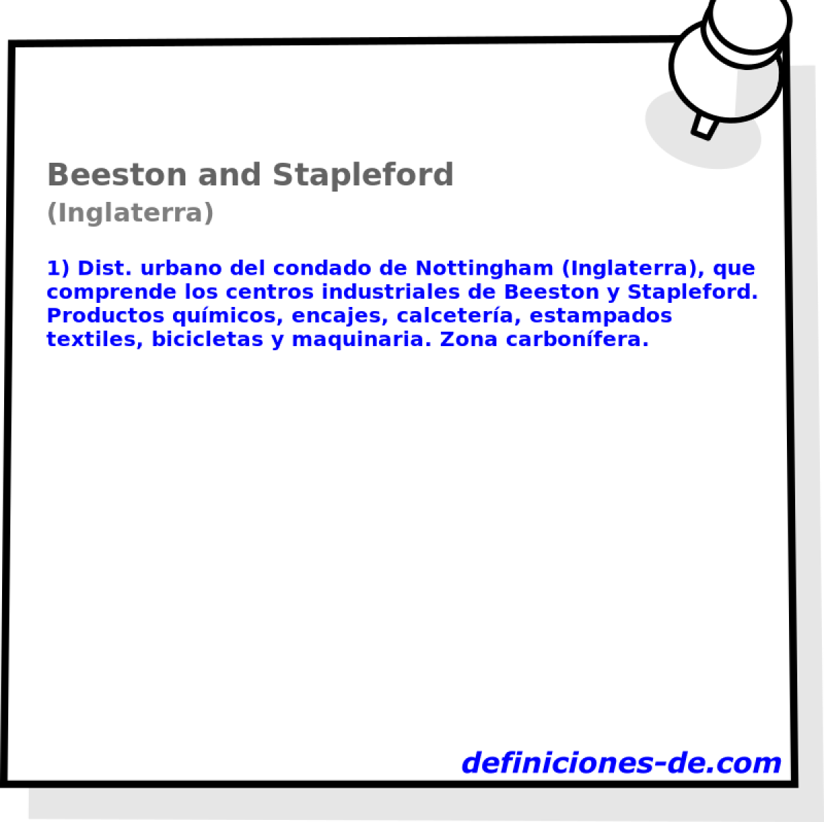 Beeston and Stapleford (Inglaterra)