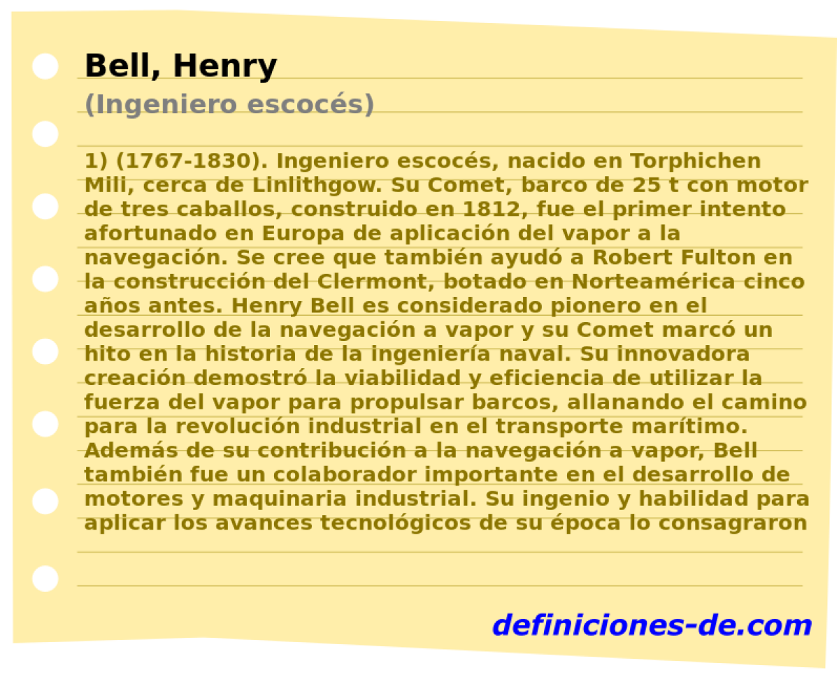 Bell, Henry (Ingeniero escocs)