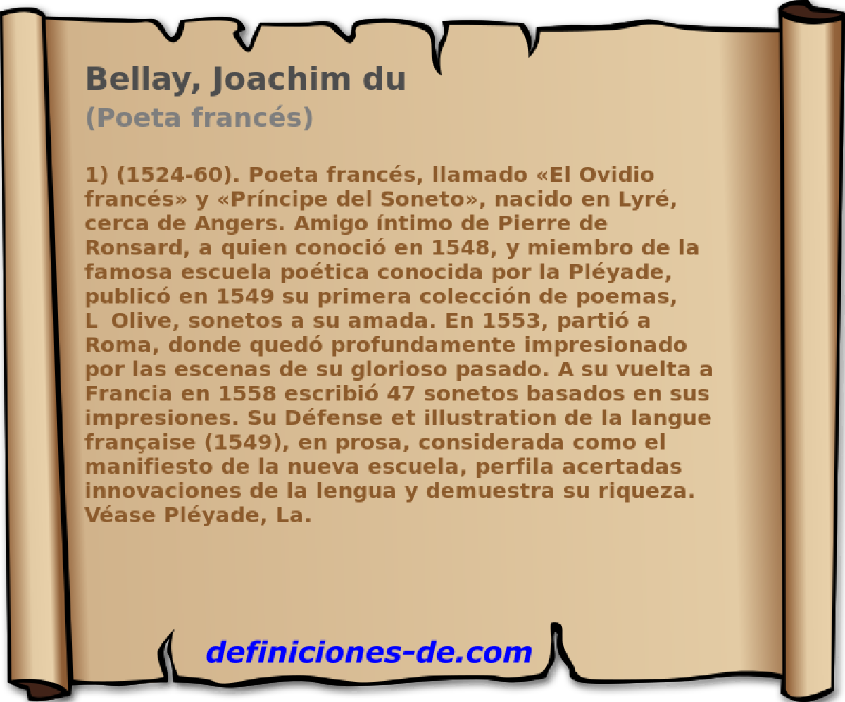 Bellay, Joachim du (Poeta francs)