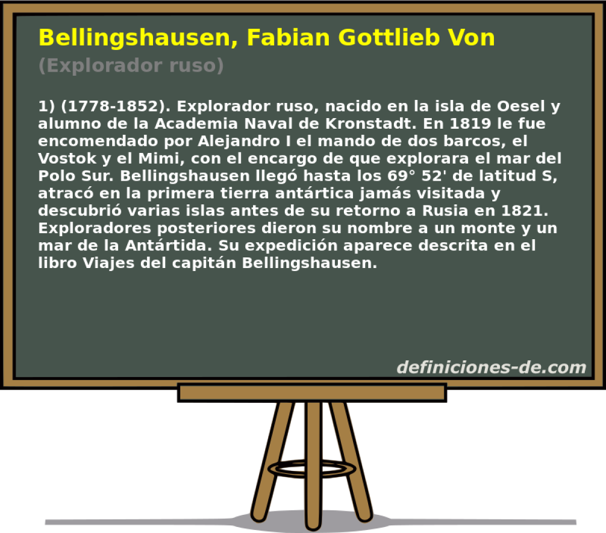 Bellingshausen, Fabian Gottlieb Von (Explorador ruso)