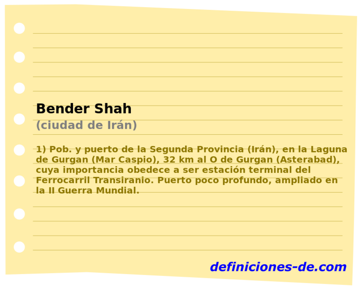Bender Shah (ciudad de Irn)