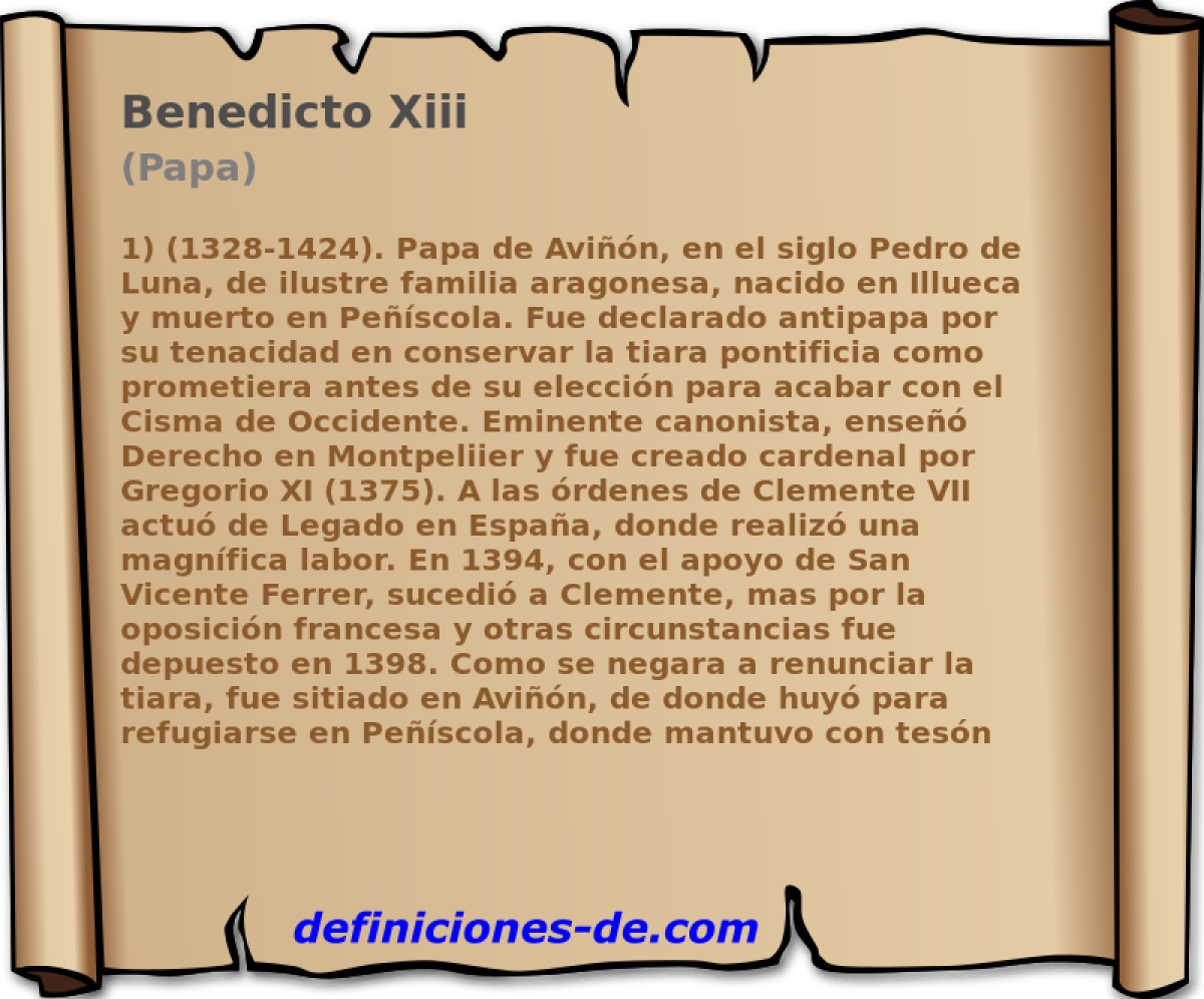 Benedicto Xiii (Papa)