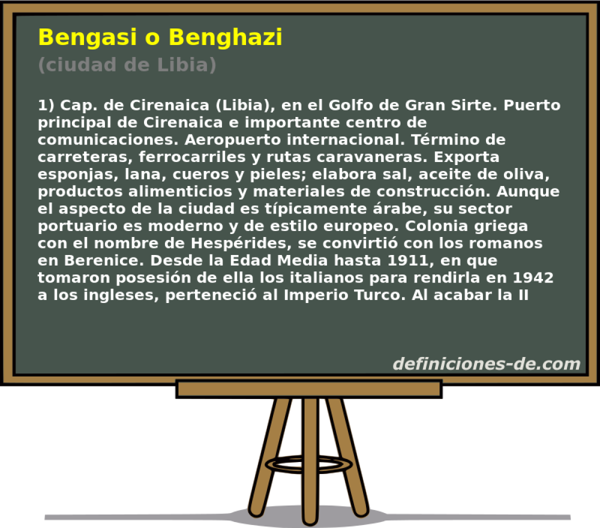 Bengasi o Benghazi (ciudad de Libia)