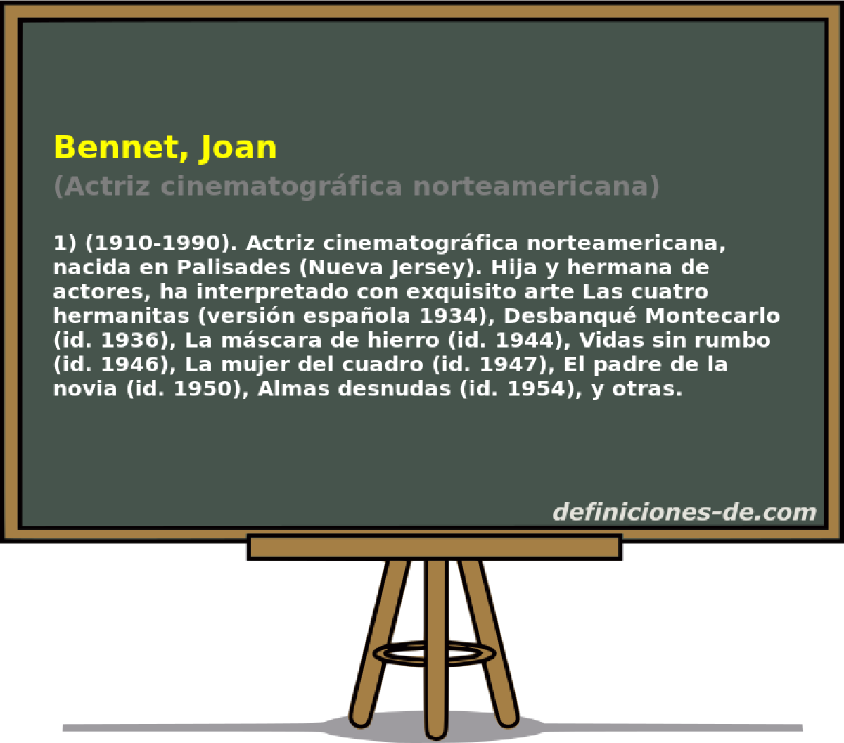 Bennet, Joan (Actriz cinematogrfica norteamericana)