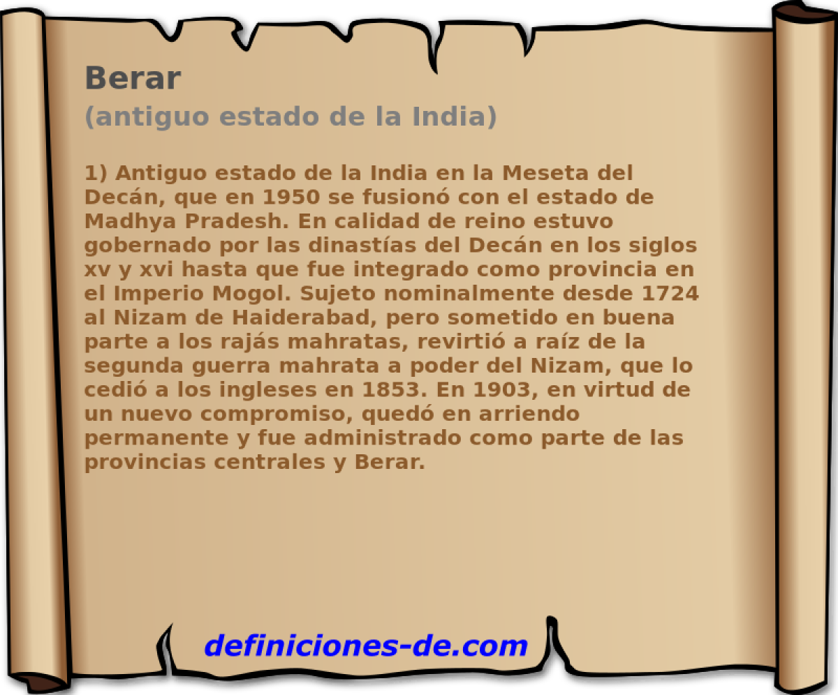 Berar (antiguo estado de la India)