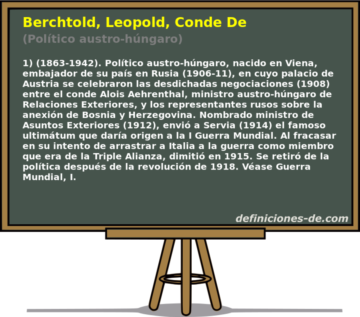 Berchtold, Leopold, Conde De (Poltico austro-hngaro)