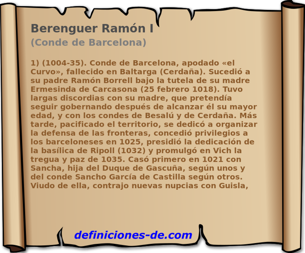 Berenguer Ramn I (Conde de Barcelona)