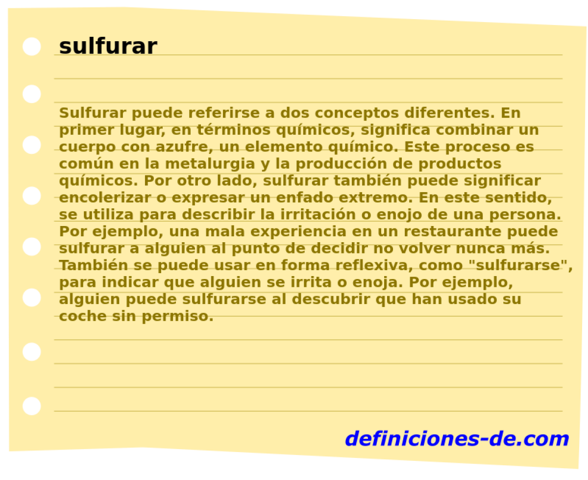 sulfurar 