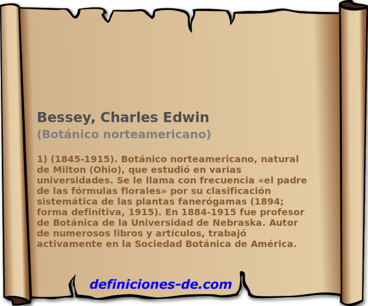 Bessey, Charles Edwin (Botnico norteamericano)