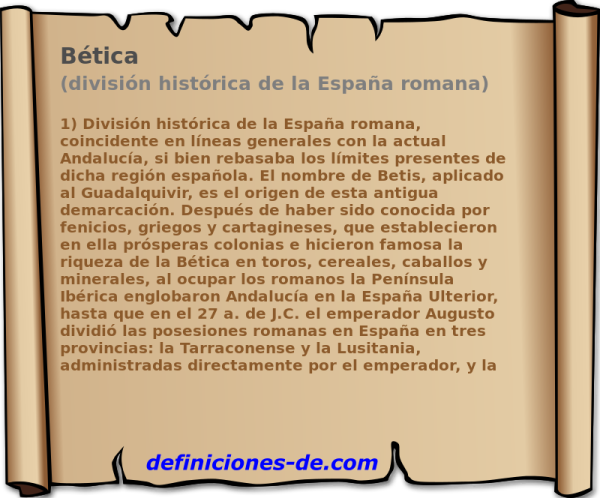 Btica (divisin histrica de la Espaa romana)