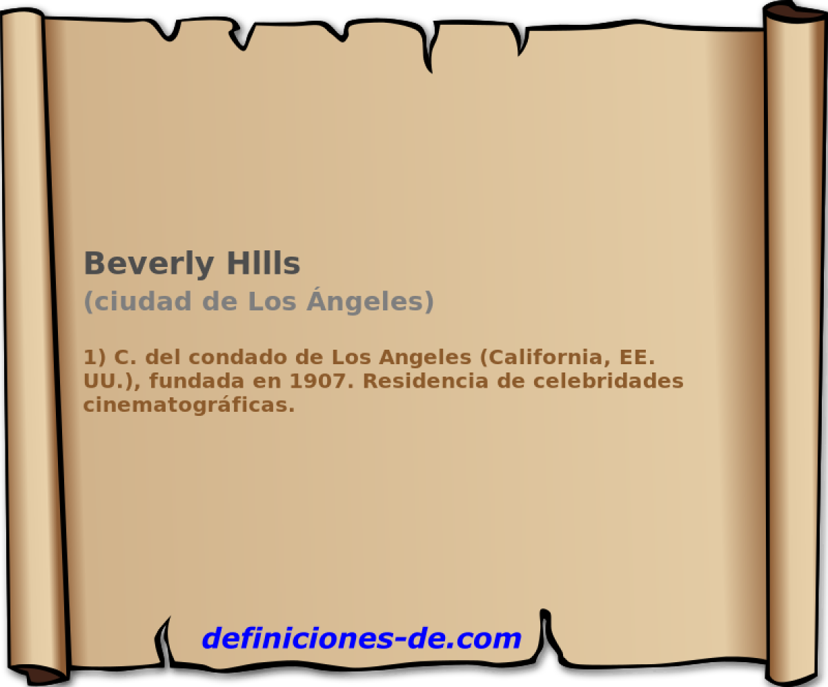 Beverly Hllls (ciudad de Los ngeles)