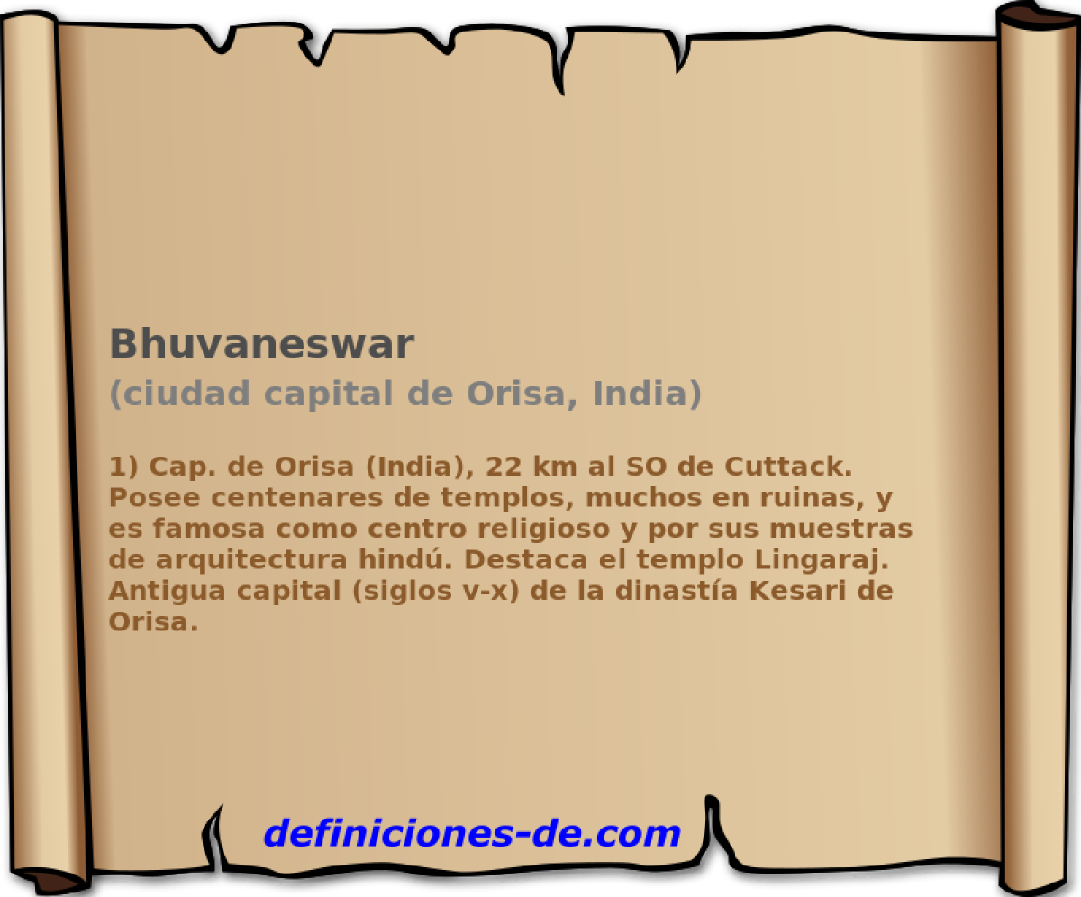 Bhuvaneswar (ciudad capital de Orisa, India)