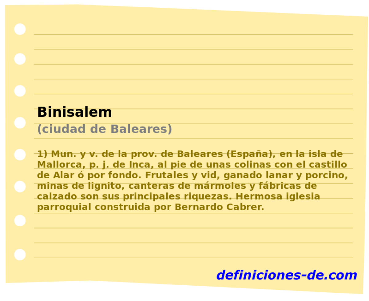 Binisalem (ciudad de Baleares)