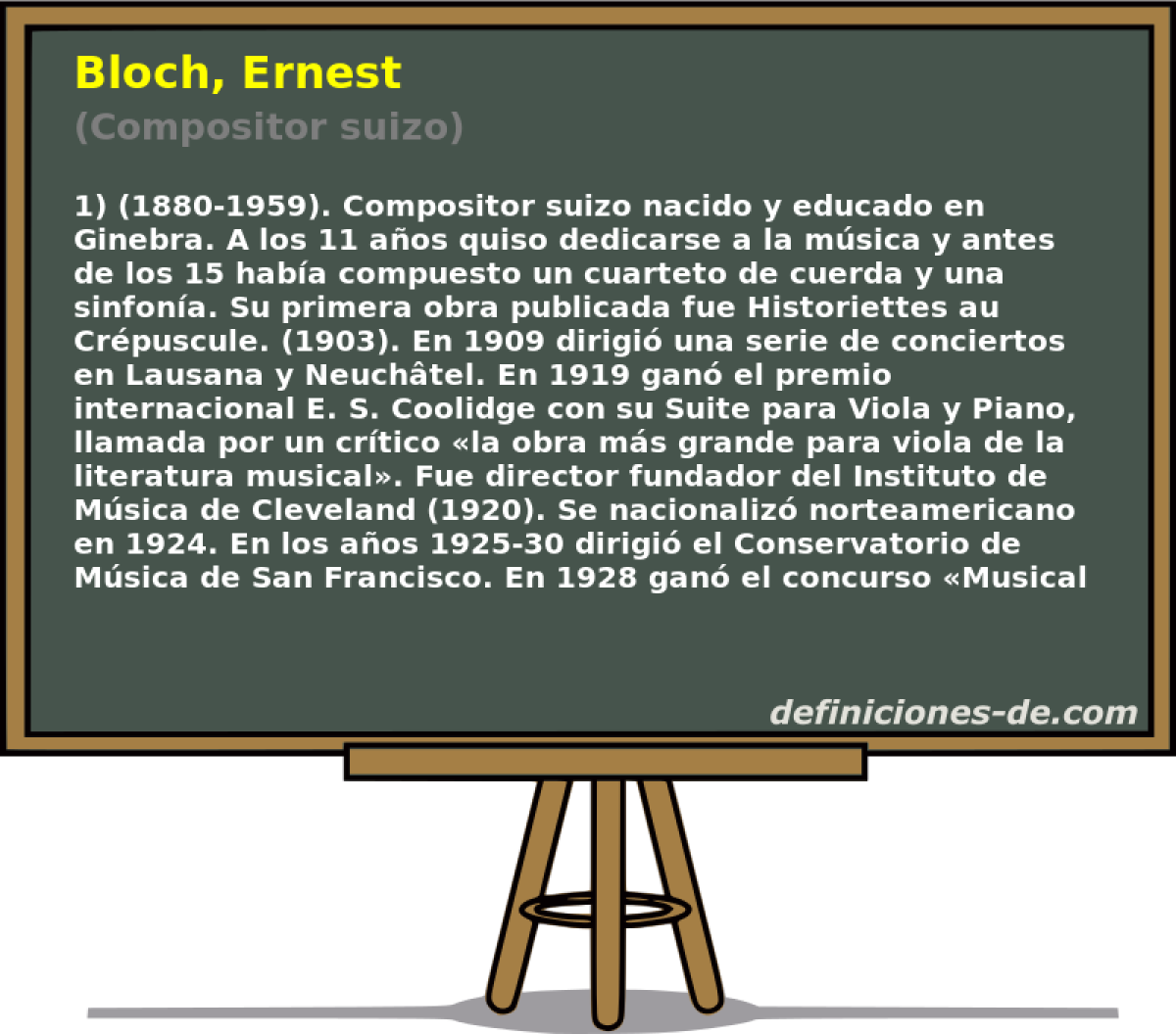 Bloch, Ernest (Compositor suizo)