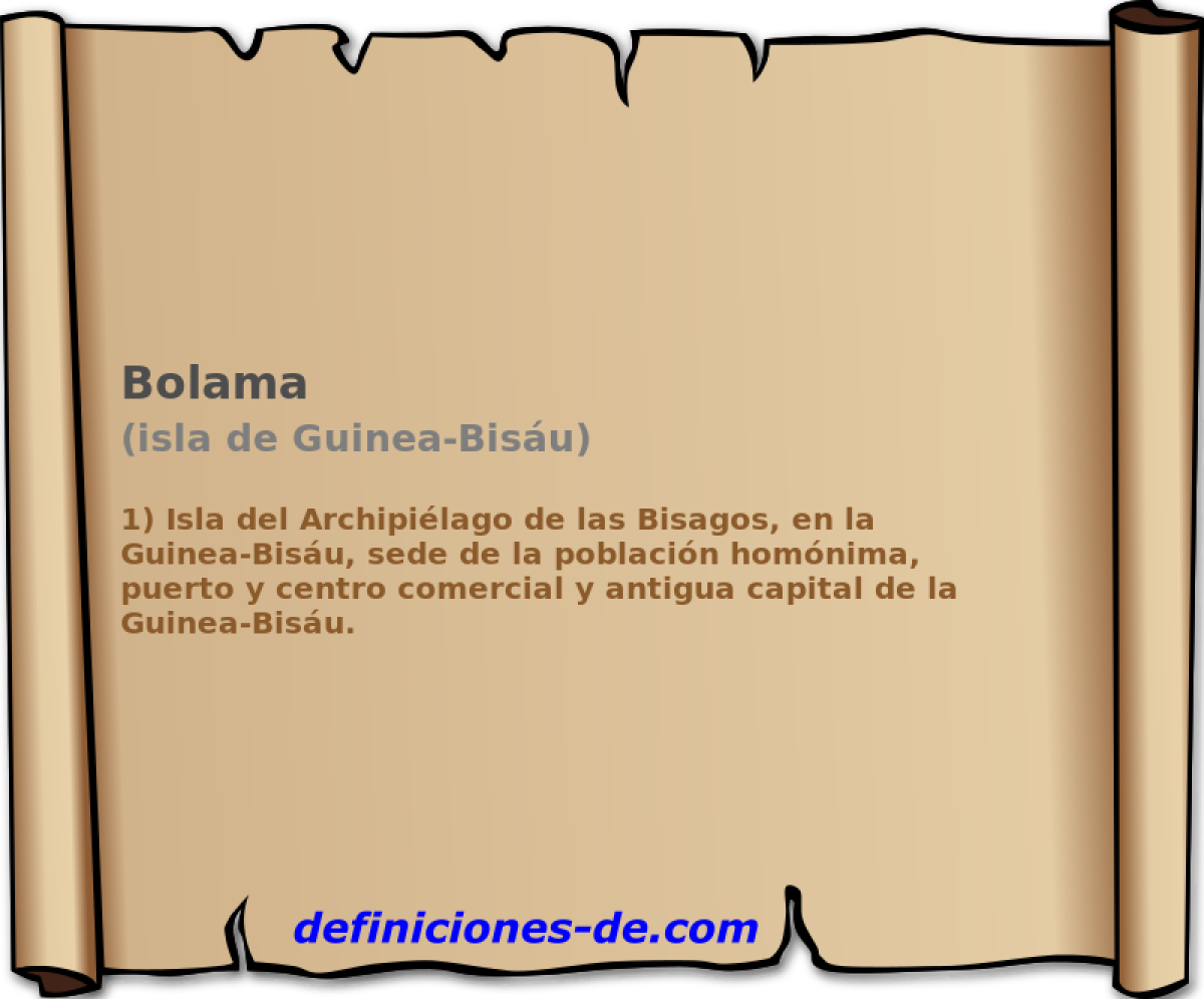 Bolama (isla de Guinea-Bisu)