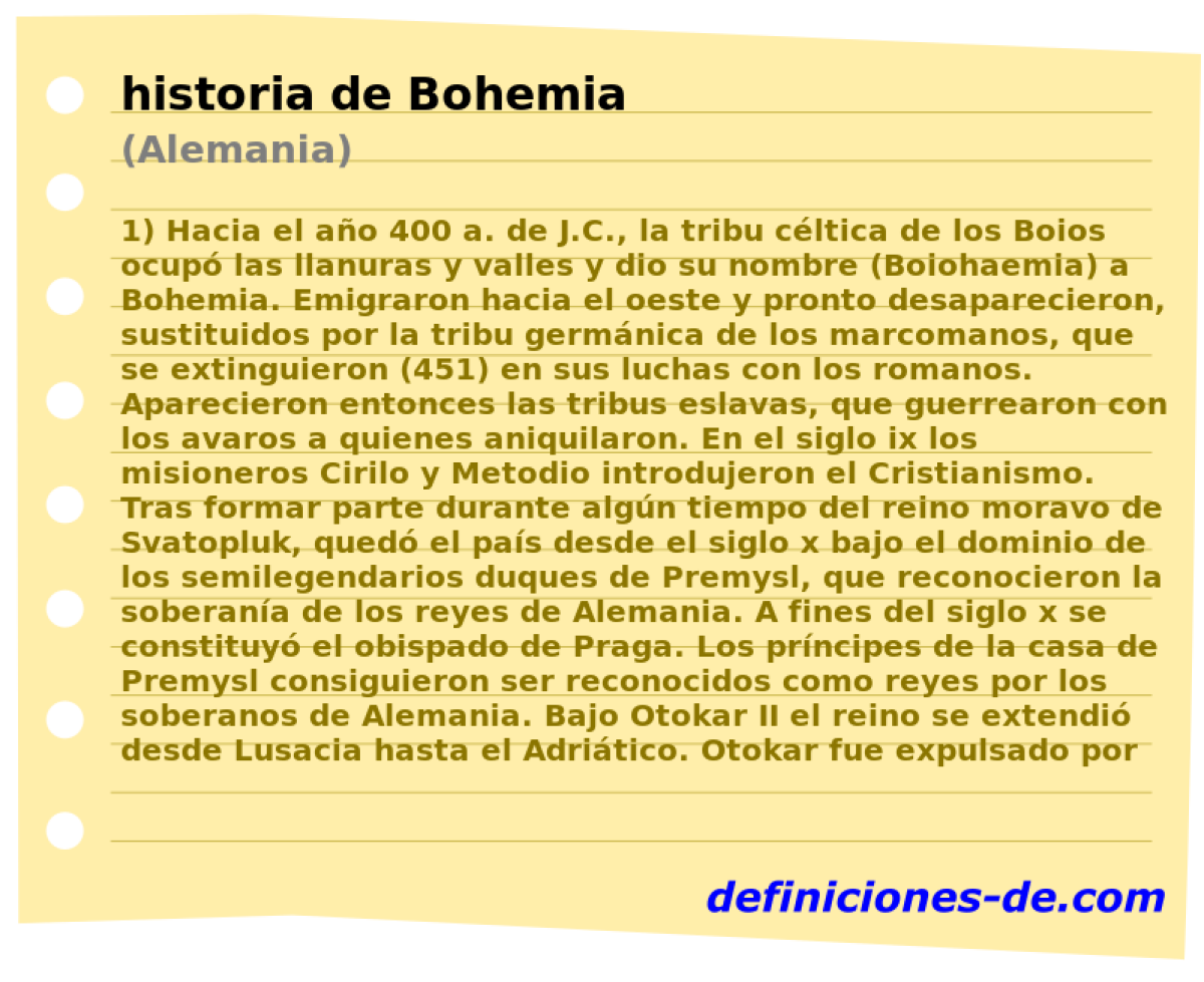 historia de Bohemia (Alemania)