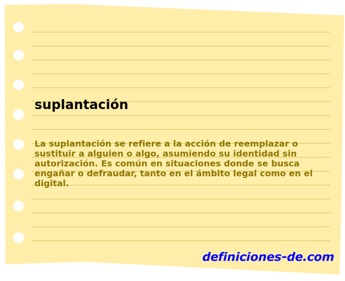 suplantacin 