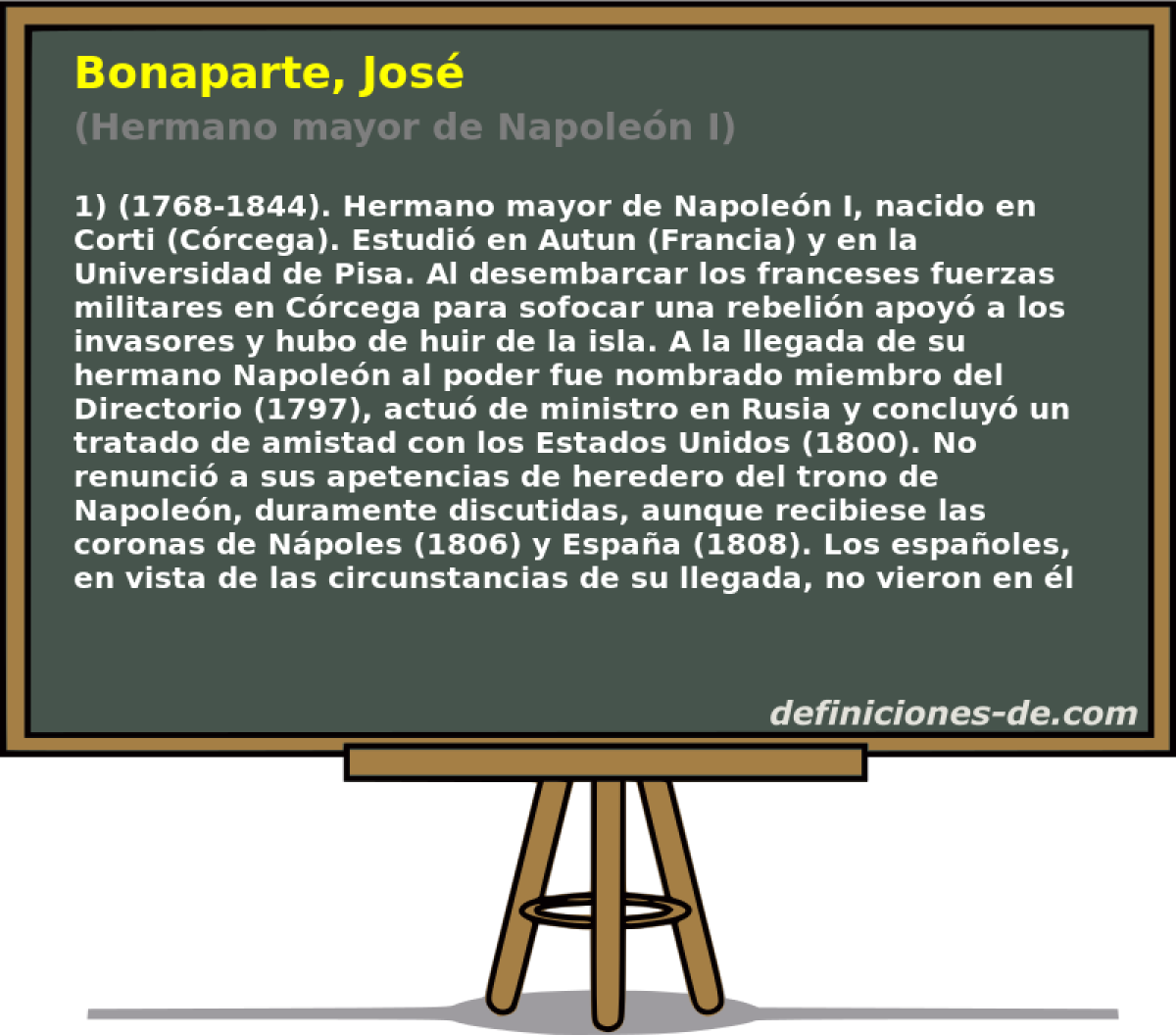 Bonaparte, Jos (Hermano mayor de Napolen I)